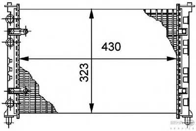 Радиатор, охлаждение двигателя BEHR HELLA SERVICE купить