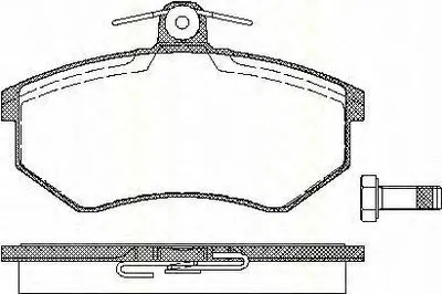 Комплект тормозных колодок, дисковый тормоз TRISCAN купить