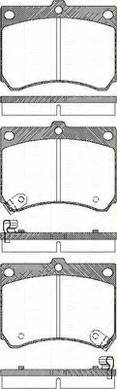 Комплект тормозных колодок, дисковый тормоз TRISCAN купить