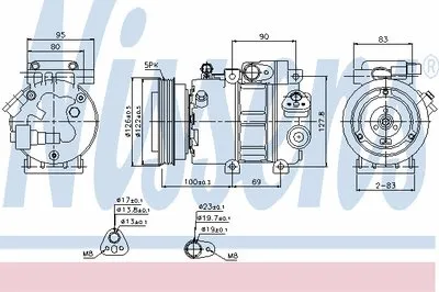 Компрессор, кондиционер NISSENS купить