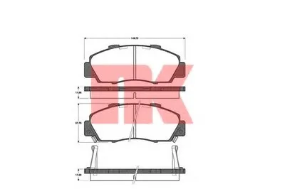 Комплект тормозных колодок, дисковый тормоз NK купить