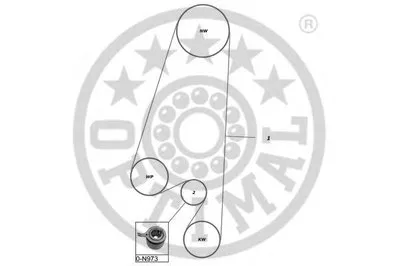 Комплект ремня ГРМ OPTIMAL купить