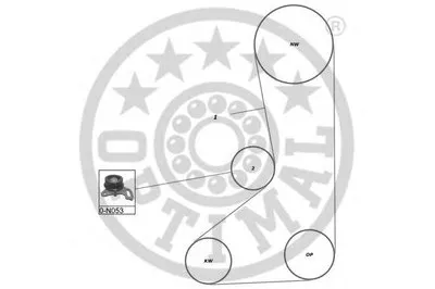 Комплект ремня ГРМ OPTIMAL купить