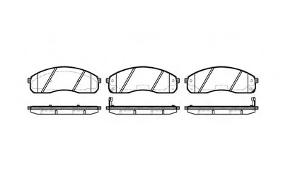 Комплект тормозных колодок, дисковый тормоз REMSA купить