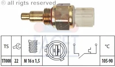 Термовыключатель, вентилятор радиатора FACET купить