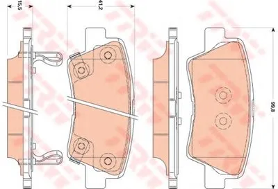 Комплект тормозных колодок, дисковый тормоз COTEC TRW купить