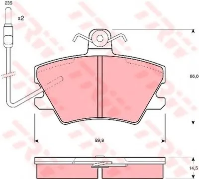 Комплект тормозных колодок, дисковый тормоз TRW купить