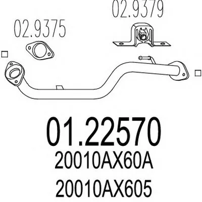 Труба выхлопного газа MTS купить