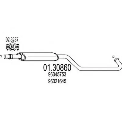 Предглушитель выхлопных газов MTS купить