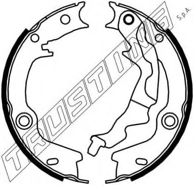 Комплект тормозных колодок, стояночная тормозная система TRUSTING купить
