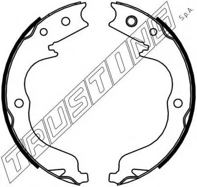Комплект тормозных колодок, стояночная тормозная система TRUSTING купить
