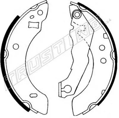 Комплект тормозных колодок REPARATION KIT TRUSTING купить