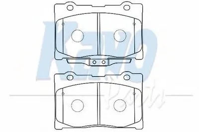 Комплект тормозных колодок, дисковый тормоз MK KASHIYAMA KAVO PARTS купить