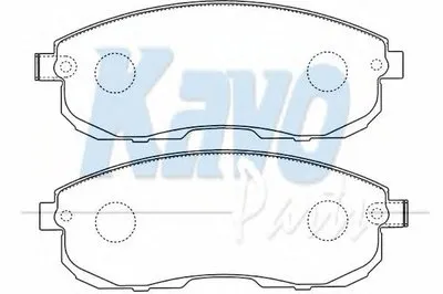 Комплект тормозных колодок, дисковый тормоз MK KASHIYAMA KAVO PARTS купить