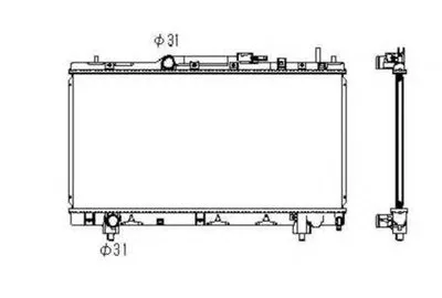 Радиатор, охлаждение двигателя NRF купить