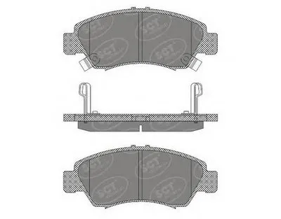 Комплект тормозных колодок, дисковый тормоз SCT Germany купить