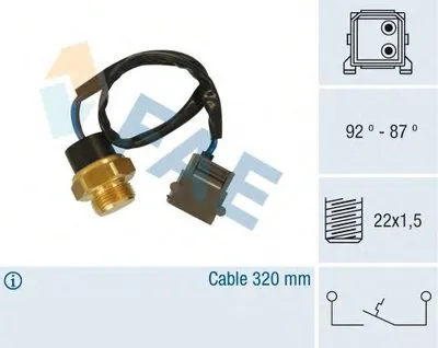 Термовыключатель, вентилятор радиатора FAE купить