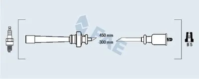 Комплект проводов зажигания FAE купить