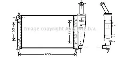 Радиатор, охлаждение двигателя AVA QUALITY COOLING купить
