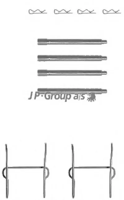 Комплектующие, колодки дискового тормоза QH JP GROUP купить