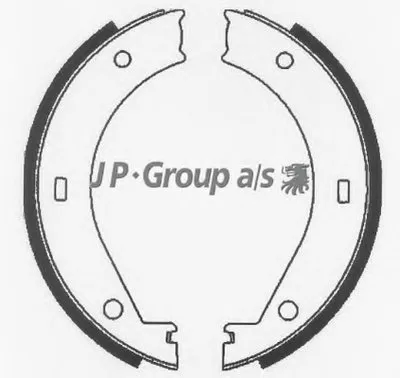 Комплект тормозных колодок QH JP GROUP купить