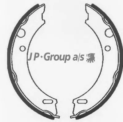 Комплект тормозных колодок, стояночная тормозная система QH JP GROUP купить