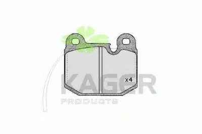 Комплект тормозных колодок, дисковый тормоз KAGER купить