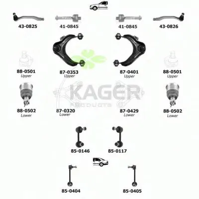 Подвеска колеса KAGER купить
