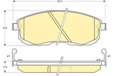 Комплект тормозных колодок, дисковый тормоз GIRLING купить