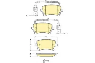Комплект тормозных колодок, дисковый тормоз GIRLING купить
