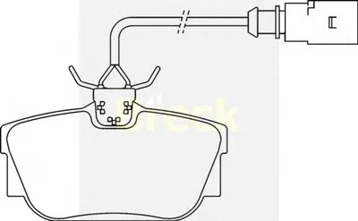 Комплект тормозных колодок, дисковый тормоз BRECK купить