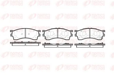 Комплект тормозных колодок, дисковый тормоз KAWE купить