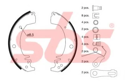 Комплект тормозных колодок sbs купить