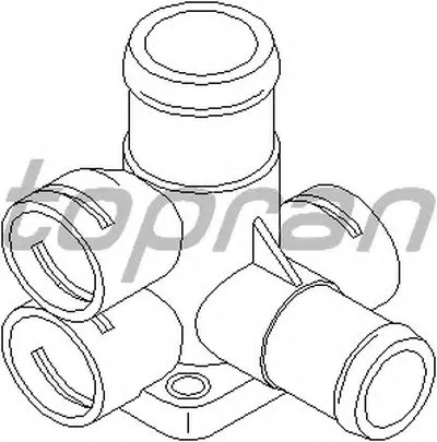 Фланец охлаждающей жидкости TOPRAN купить