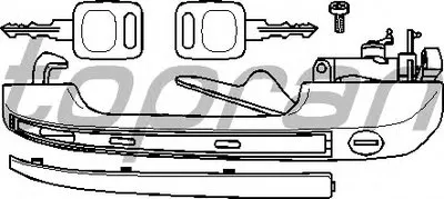 Ручка двери TOPRAN купить