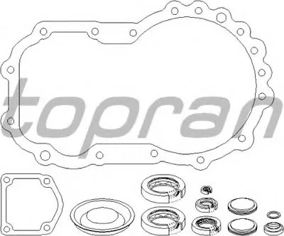 Комплект прокладок, ступенчатая коробка TOPRAN купить