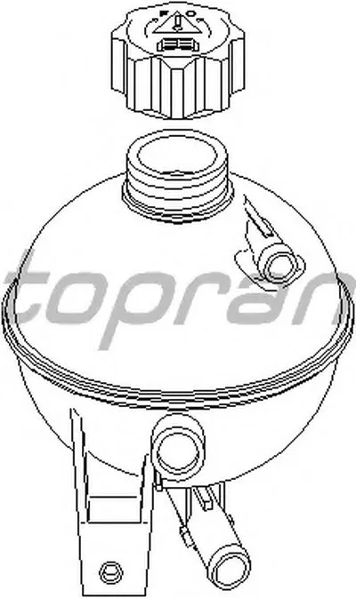 Компенсационный бак, охлаждающая жидкость TOPRAN купить