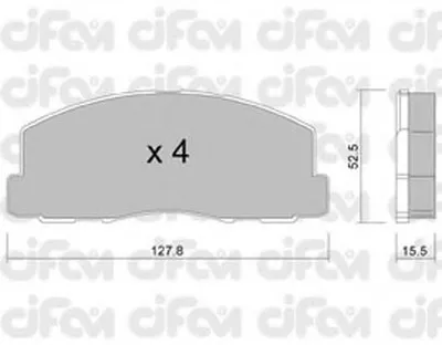 Комплект тормозных колодок, дисковый тормоз CIFAM купить
