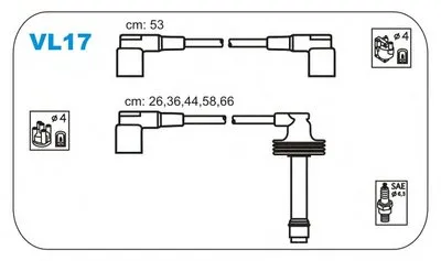 Комплект проводов зажигания JANMOR купить