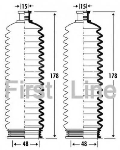 Пыльник, рулевое управление FIRST LINE купить