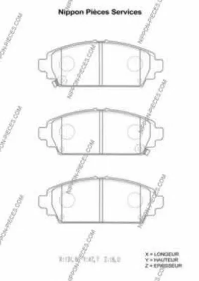 Комплект тормозных колодок, дисковый тормоз NPS купить