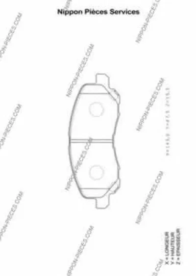 Комплект тормозных колодок, дисковый тормоз NPS купить