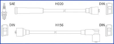Комплект проводов зажигания Hueco HITACHI купить