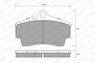 Комплект тормозных колодок, дисковый тормоз WEEN купить