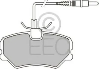 Комплект тормозных колодок, дисковый тормоз EEC купить