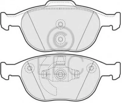 Комплект тормозных колодок, дисковый тормоз EEC купить