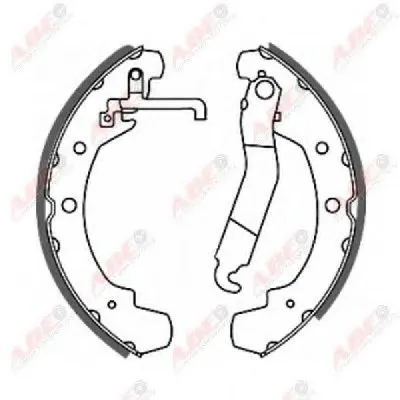 Комплект тормозных колодок ABE купить