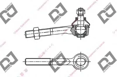 Наконечник поперечной рулевой тяги DJ PARTS купить