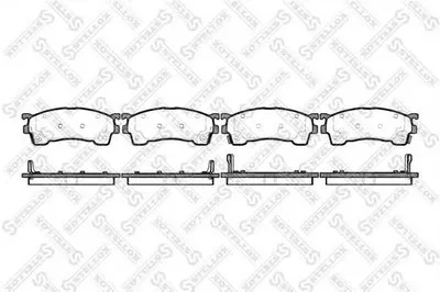 Комплект тормозных колодок, дисковый тормоз STELLOX купить