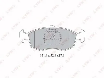 Комплект тормозных колодок, дисковый тормоз LYNXauto купить